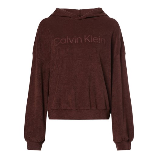 Calvin Klein Damska koszulka od piżamy Kobiety kasztanowy jednolity ze sklepu vangraaf w kategorii Piżamy damskie - zdjęcie 164800351