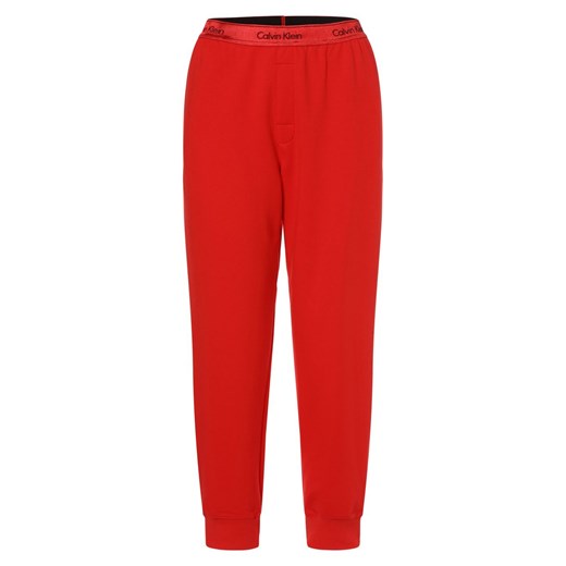 Calvin Klein Damskie spodnie od piżamy Kobiety czerwony jednolity ze sklepu vangraaf w kategorii Piżamy damskie - zdjęcie 164800352