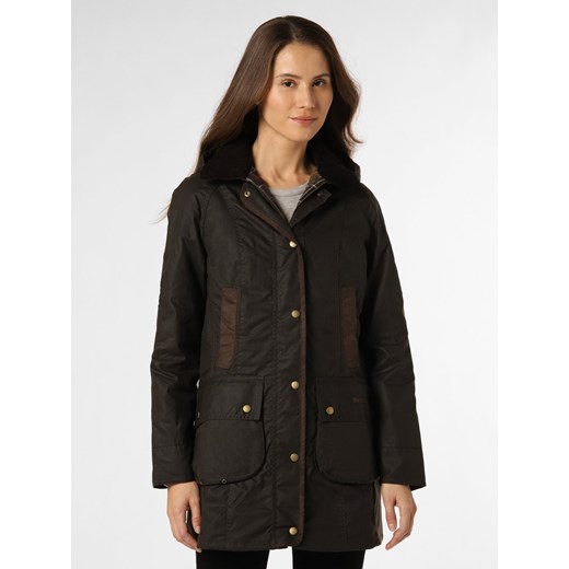 Barbour Kurtka damska Kobiety błotnisty jednolity ze sklepu vangraaf w kategorii Parki damskie - zdjęcie 164800430