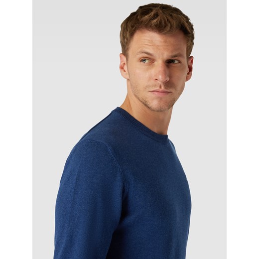 Sweter z dzianiny z okrągłym dekoltem i wyhaftowanym logo Gant XXL Peek&Cloppenburg