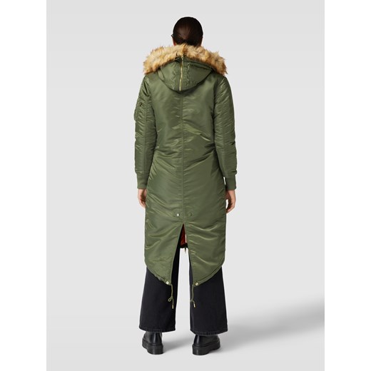 Płaszcz z obszyciem ze sztucznego futra model ‘LONG FISHTAIL’ Alpha Industries XS Peek&Cloppenburg