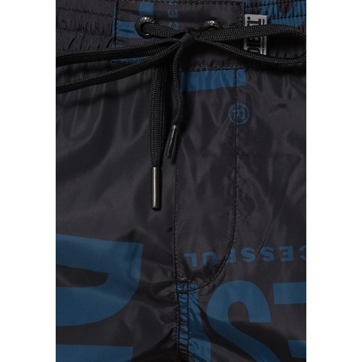 Diesel Szorty kąpielowe black/blue zalando czarny Odzież