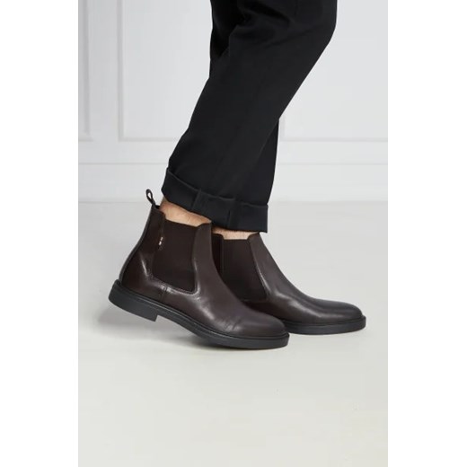 BOSS BLACK Skórzane sztyblety Calev_Cheb 46 wyprzedaż Gomez Fashion Store