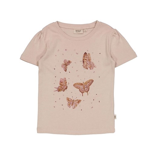 Wheat Koszulka &quot;Butterflies&quot; w kolorze jasnoróżowym ze sklepu Limango Polska w kategorii Bluzki dziewczęce - zdjęcie 164811043