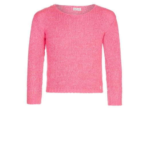 Replay Sweter pink zalando rozowy abstrakcyjne wzory