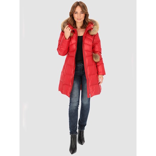 Kurtka damska Perso z kapturem długa 