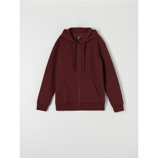 Sinsay - Bluza rozpinana basic - czerwony Sinsay L Sinsay