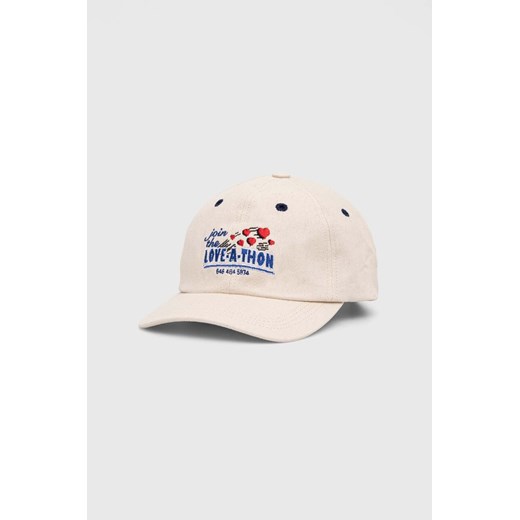 Corridor czapka z daszkiem bawełniana Love-a-thon Cap kolor beżowy z aplikacją HT0095 ze sklepu PRM w kategorii Czapki z daszkiem damskie - zdjęcie 164882790