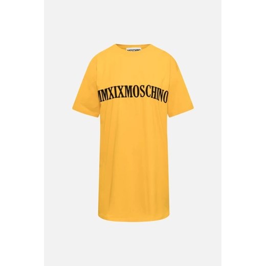 MOSCHINO Sukienka t-shirtowa - Żółty ciemny - Kobieta - 44 IT(L) Moschino 38 IT(XS) Halfprice