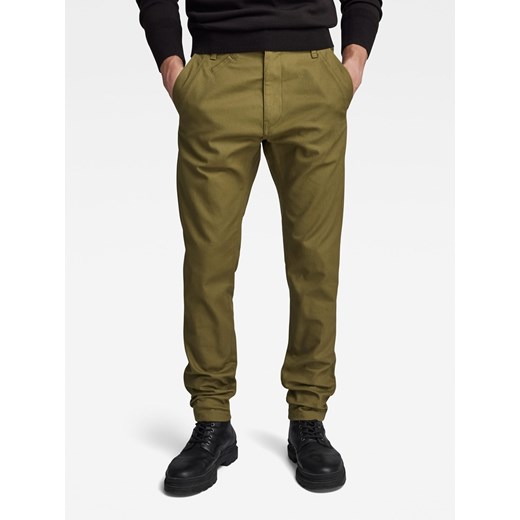 G-Star Spodnie chino &quot;Bronson 2.0&quot; w kolorze khaki ze sklepu Limango Polska w kategorii Spodnie męskie - zdjęcie 164895430