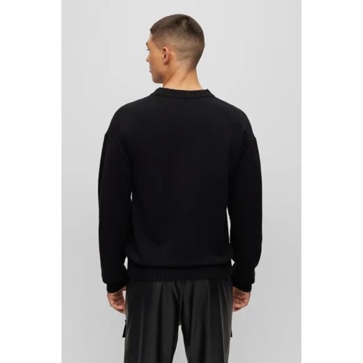 HUGO Wełniany sweter San Cassio-L | Regular Fit L wyprzedaż Gomez Fashion Store