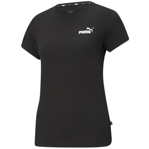 PUMA T-Shirt damski Essential Small Logo czarny ze sklepu taniesportowe.pl w kategorii Bluzki damskie - zdjęcie 164899063