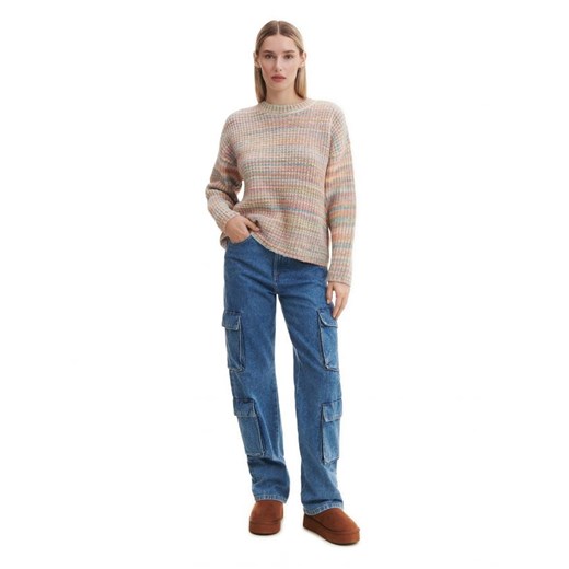 Cropp - Kolorowy sweter - kremowy Cropp S Cropp