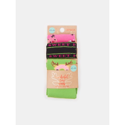 Sinsay - Skarpetki 3 pack - wielobarwny Sinsay 39/42 Sinsay