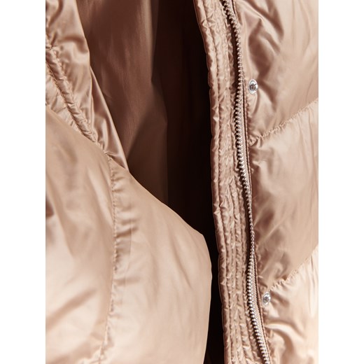 Reserved - Pikowana kurtka z ociepleniem - beżowy Reserved M Reserved