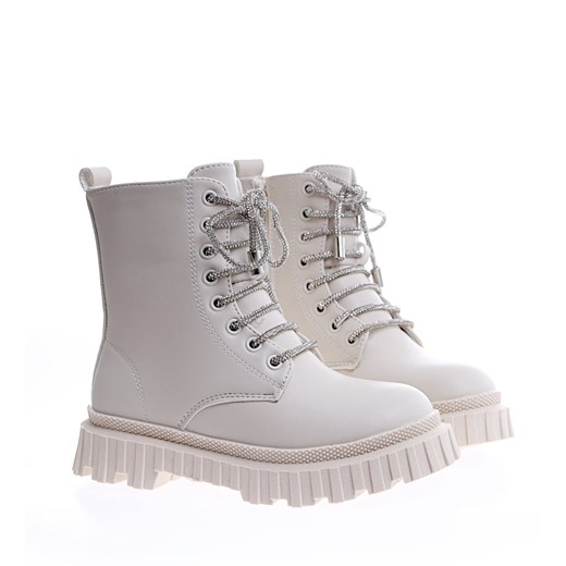 Ocieplane botki dziecięce trapery beżowe /G11-2 15161 T699/ Pantofelek24 33 Pantofelek24.pl Jacek Włodarczyk