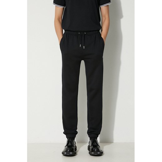 Fred Perry spodnie dresowe bawełniane kolor czarny z aplikacją T5505.102 ze sklepu PRM w kategorii Spodnie męskie - zdjęcie 164931961