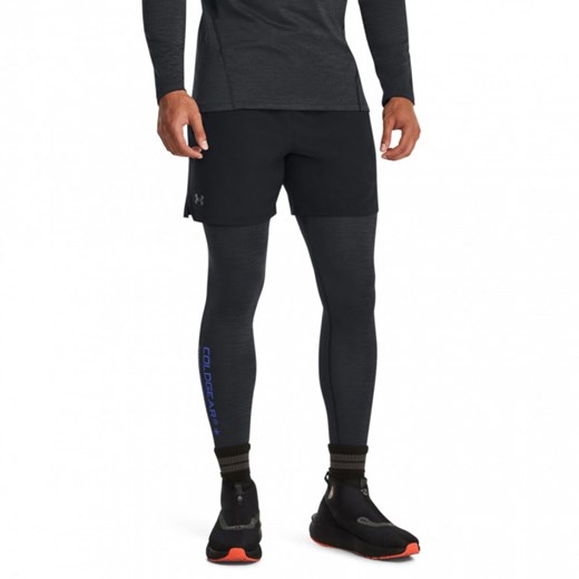 Męskie legginsy treningowe Under Armour UA CG Armour Twist Leggins - czarny ze sklepu Sportstylestory.com w kategorii Spodnie męskie - zdjęcie 164932120
