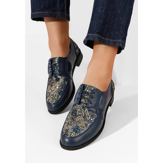 Wielokolorowy oxfordy damskie skórzane Vogue ze sklepu Zapatos w kategorii Półbuty damskie - zdjęcie 164932160