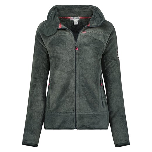 Canadian Peak Kurtka polarowa "Udilas" w kolorze szarym - id: 12252044 - marki Canadian Peak - 164932361 Canadian Peak Kurtka polarowa "Udilas" w kolorze szarym ze sklepu Limango Polska w kategorii Kurtki damskie - zdjęcie 164932361