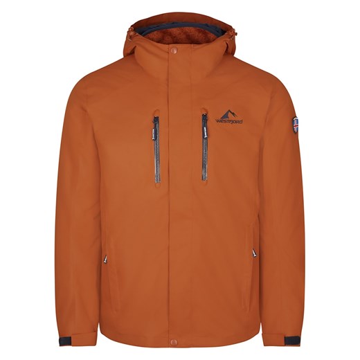 Westfjord Kurtka funkcyjna 3w1 &quot;Hverfjall&quot; w kolorze pomarańczowym ze sklepu Limango Polska w kategorii Kurtki męskie - zdjęcie 164932581