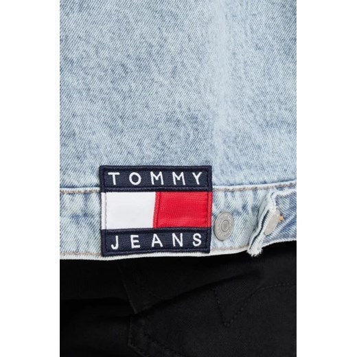 Kurtka męska Tommy Jeans casual niebieska na zimę 