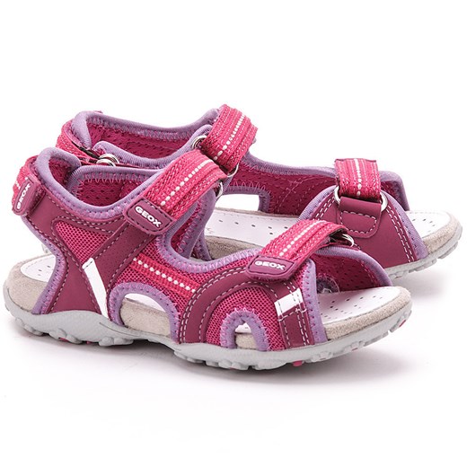 GEOX Junior Roxanne - Fuksjowe Canvasowe Sandały Dziecięce - J42D9A 05014 C8002 mivo fioletowy sandały