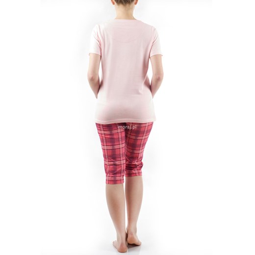 piżama damska "różne kolory" moraj bezowy łatki