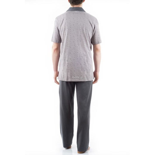 piżama męska - "różne kolory" moraj szary Spodnie