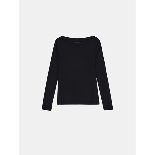 Mohito - Prążkowana czarna bluzka - Czarny Mohito XL Mohito