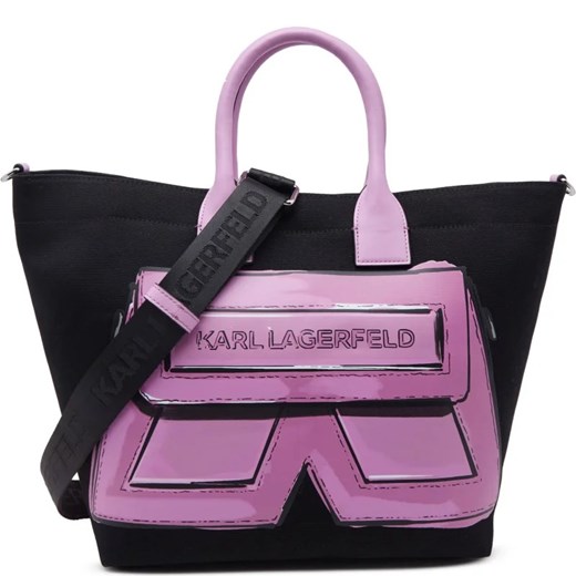 Shopper bag Karl Lagerfeld na ramię matowa elegancka 