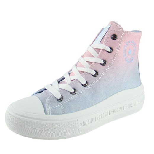 Trampki damskie BIG STAR LL274A191 pink/blue ze sklepu senity.pl w kategorii Trampki damskie - zdjęcie 164997581