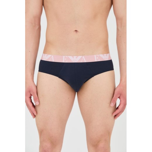 EMPORIO ARMANI Slipy granatowe 3-pack, Rozmiar M ze sklepu outfit.pl w kategorii Majtki męskie - zdjęcie 165006783