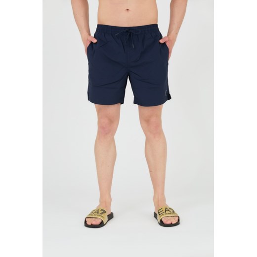 GUESS Szorty kąpielowe męskie granatowe, Rozmiar L ze sklepu outfit.pl w kategorii Kąpielówki - zdjęcie 165006934