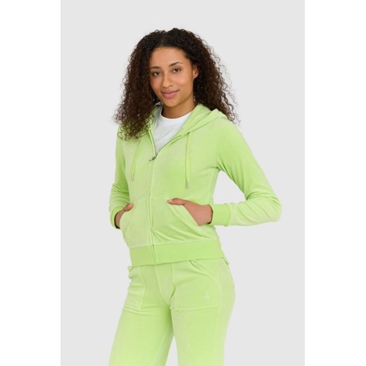 JUICY COUTURE Klasyczna welurowa bluza dresowa robertson, Rozmiar XS ze sklepu outfit.pl w kategorii Bluzy damskie - zdjęcie 165007381