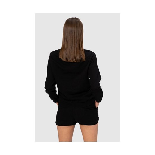 MOSCHINO Czarna bluza ze złotym logo, Rozmiar M Moschino M okazyjna cena outfit.pl