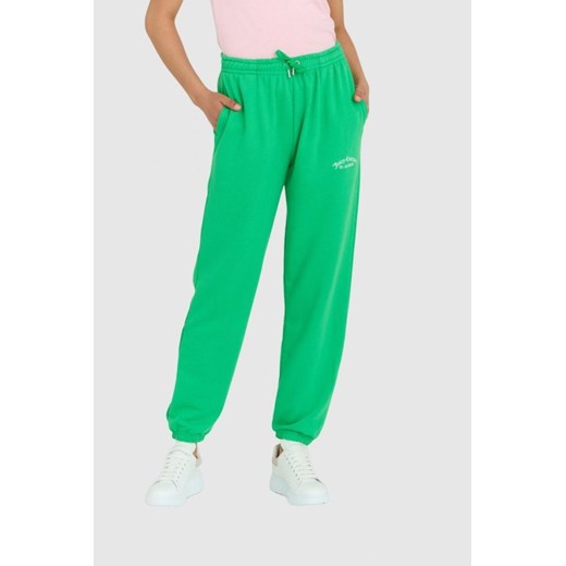 JUICY COUTURE Zielone spodnie damskie wendy recycled z haftowanym logo, Wybierz rozmiar XXS ze sklepu outfit.pl w kategorii Spodnie damskie - zdjęcie 165007823
