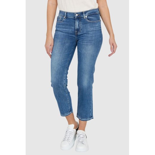 7 FOR ALL MANKIND Jasnoniebieskie jeansy THE STRAIGHT CROP SLIM ILLUSION Stride, Rozmiar 26 ze sklepu outfit.pl w kategorii Jeansy damskie - zdjęcie 165008233