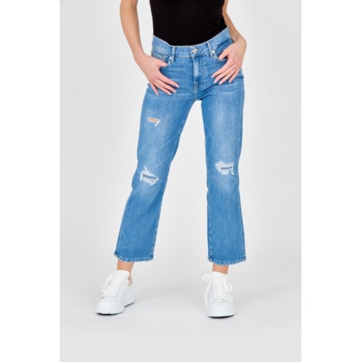 7 FOR ALL MANKIND Niebieskie jeansy Straight, Rozmiar 29 ze sklepu outfit.pl w kategorii Jeansy damskie - zdjęcie 165008563