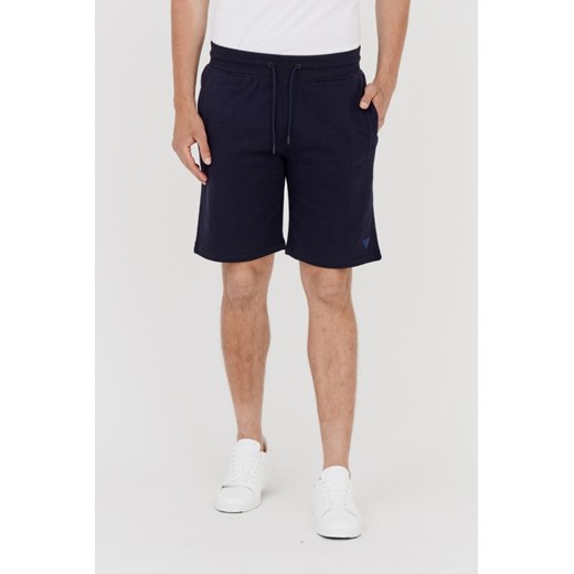 GUESS Granatowe dresowe szorty męskie, Rozmiar XXL ze sklepu outfit.pl w kategorii Spodenki męskie - zdjęcie 165009552