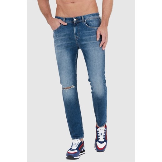 7 FOR ALL MANKIND Niebieskie męskie jeansy SLIMMY TAPERED, Rozmiar 30 ze sklepu outfit.pl w kategorii Jeansy męskie - zdjęcie 165009721