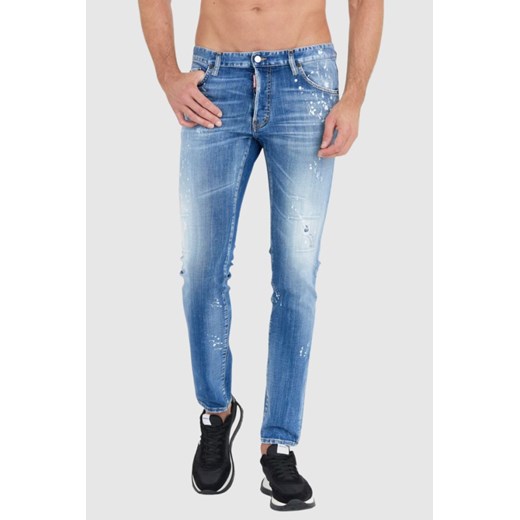 DSQUARED2 Niebieskie jeansy medium bleached spots wash cool guy, Wybierz rozmiar 46 ze sklepu outfit.pl w kategorii Jeansy męskie - zdjęcie 165009894
