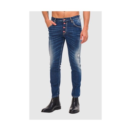 DSQUARED2 Niebieskie jeansy męskie Skater jean, Rozmiar 44 ze sklepu outfit.pl w kategorii Jeansy męskie - zdjęcie 165009950