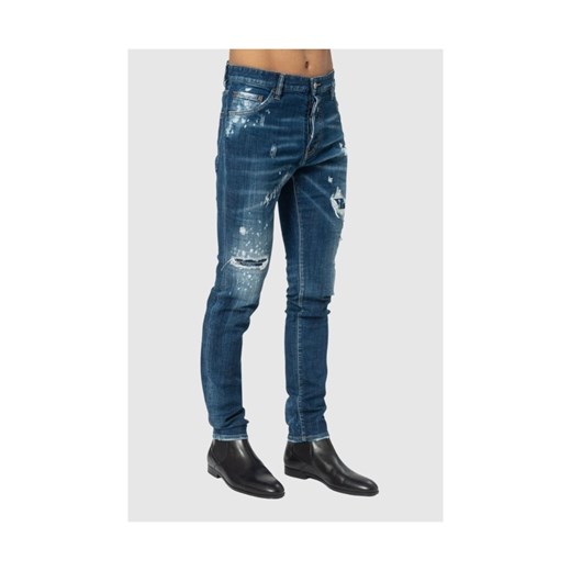 DSQUARED2 Niebieskie jeansy męskie Cool guy jean, Wybierz rozmiar 48 ze sklepu outfit.pl w kategorii Jeansy męskie - zdjęcie 165009972
