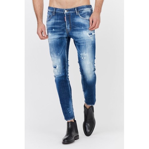 DSQUARED2 Niebieskie jeansy męskie Skater jean, Rozmiar 52 ze sklepu outfit.pl w kategorii Jeansy męskie - zdjęcie 165010053
