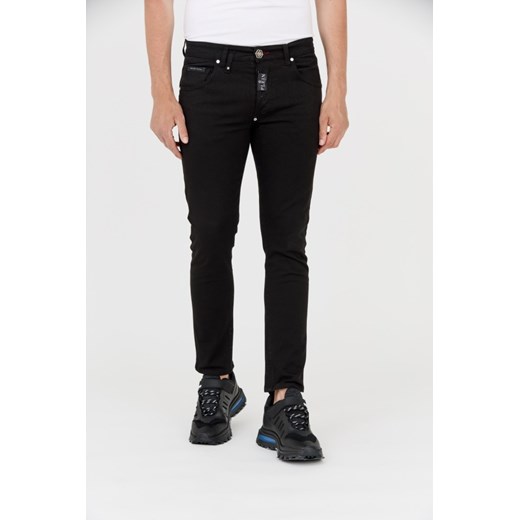 PHILIPP PLEIN Czarne męskie jeansy, Wybierz rozmiar 33 ze sklepu outfit.pl w kategorii Jeansy męskie - zdjęcie 165010241