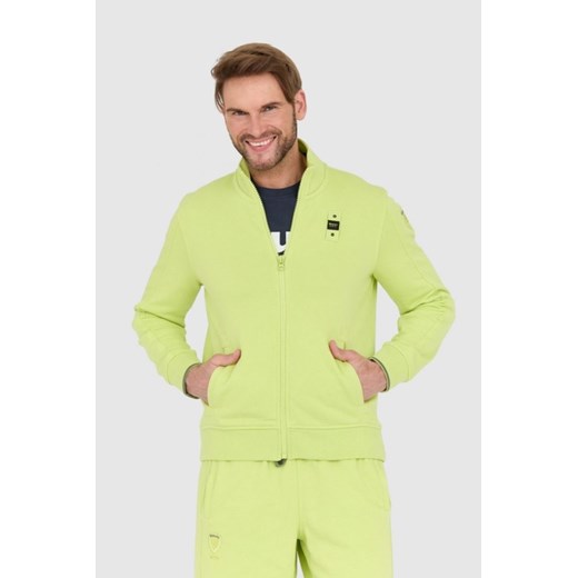 BLAUER Zielona rozpinana bluza, Rozmiar XL ze sklepu outfit.pl w kategorii Bluzy męskie - zdjęcie 165010591