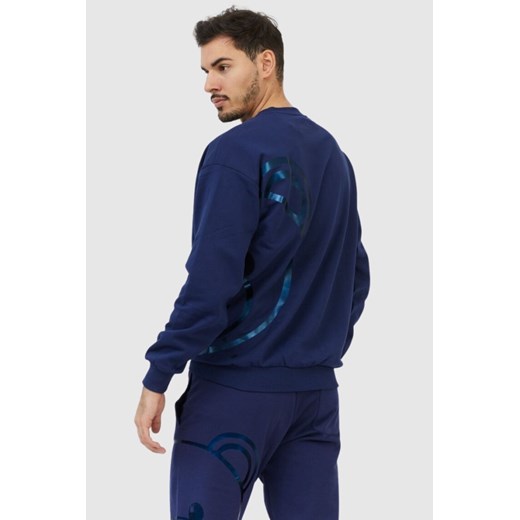 MOSCHINO Granatowa bluza męska z misiem, Rozmiar M Moschino M outfit.pl okazyjna cena