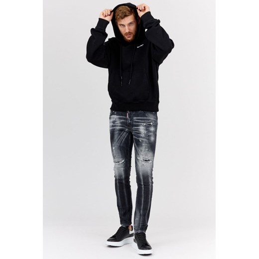 OFF-WHITE Czarna bluza męska z kapturem i nadrukiem, Rozmiar M Off White M promocja outfit.pl