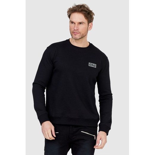VALENTINO GARAVANI Czarna bluza męska z logo vltn, Rozmiar S ze sklepu outfit.pl w kategorii Bluzy męskie - zdjęcie 165011123